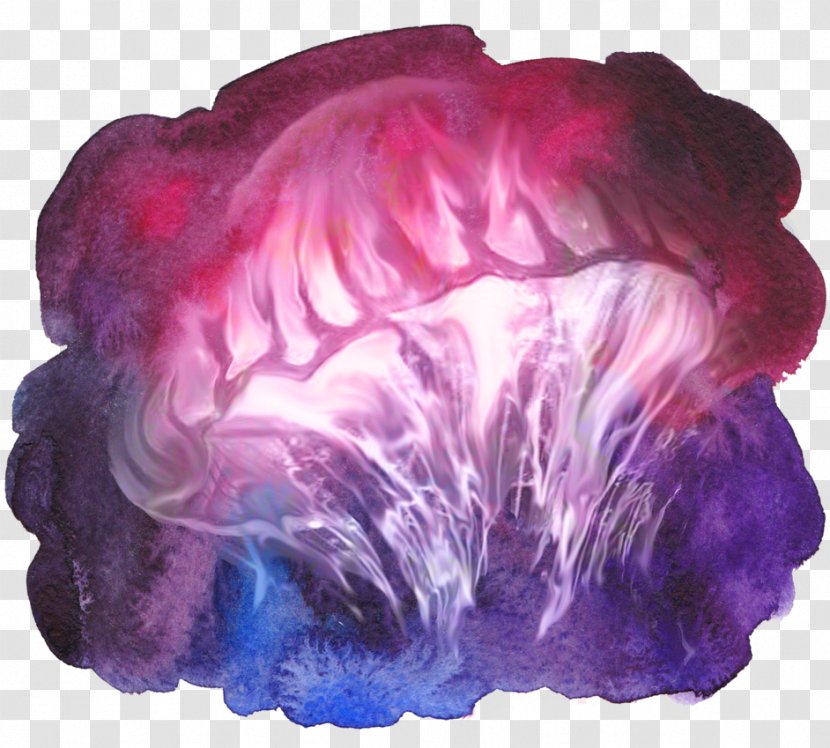 Watercolor Painting Jellyfish Poster Parade - Feather Transparent PNG