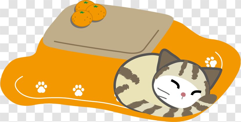 Kotatsu Cat Snow Illustration - Sleep - Sleeping Transparent PNG