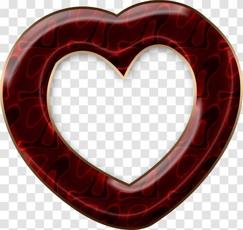 Maroon Heart - Cartoon - 情人节玫瑰 Transparent PNG