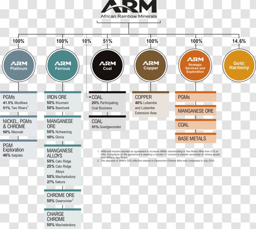 Organizational Chart African Rainbow Minerals Company Mining - Diagram - Lateritic Nickel Ore Deposits Transparent PNG