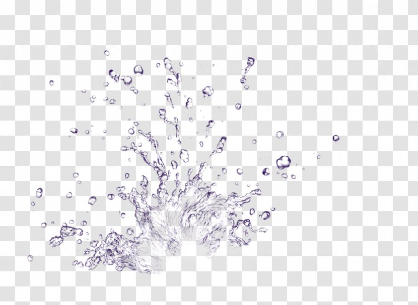 Water Drop Splash - Particles Transparent PNG