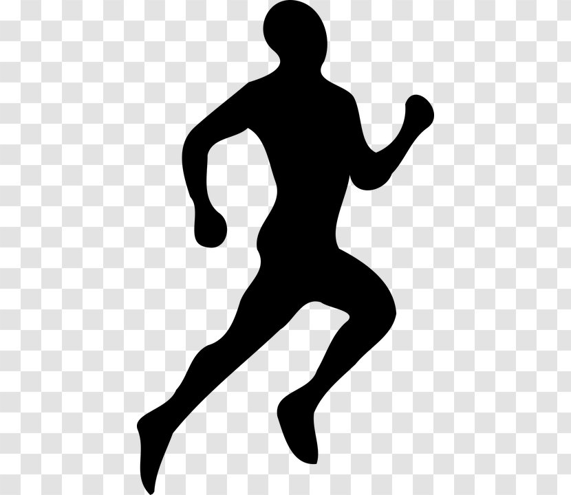 Knee Pain Running Training Sport - Black And White - Hand Transparent PNG