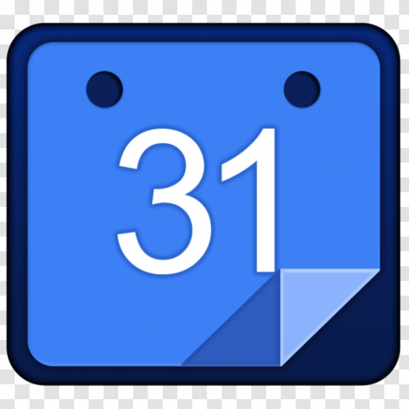 Social Media Google Calendar - Blue - Rest Transparent PNG