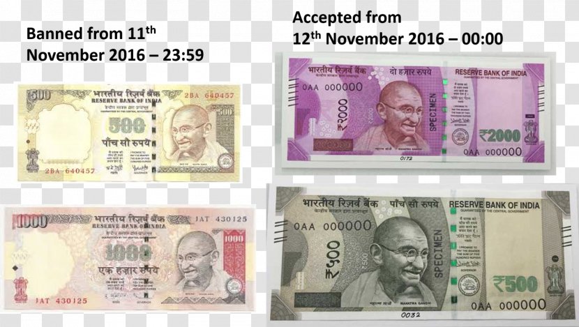 2016 Indian Banknote Demonetisation Rupee 1000-rupee Note 2000-rupee - State Bank Of India Transparent PNG