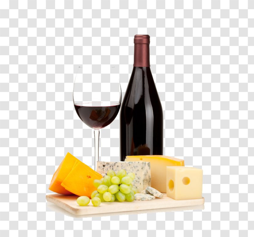 Red Wine White Chardonnay Common Grape Vine - Cheese Transparent PNG
