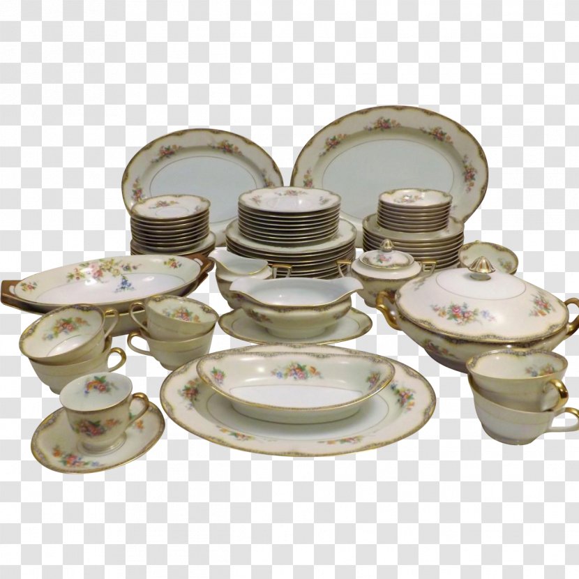 Porcelain Brass Saucer 01504 - Tableware Transparent PNG