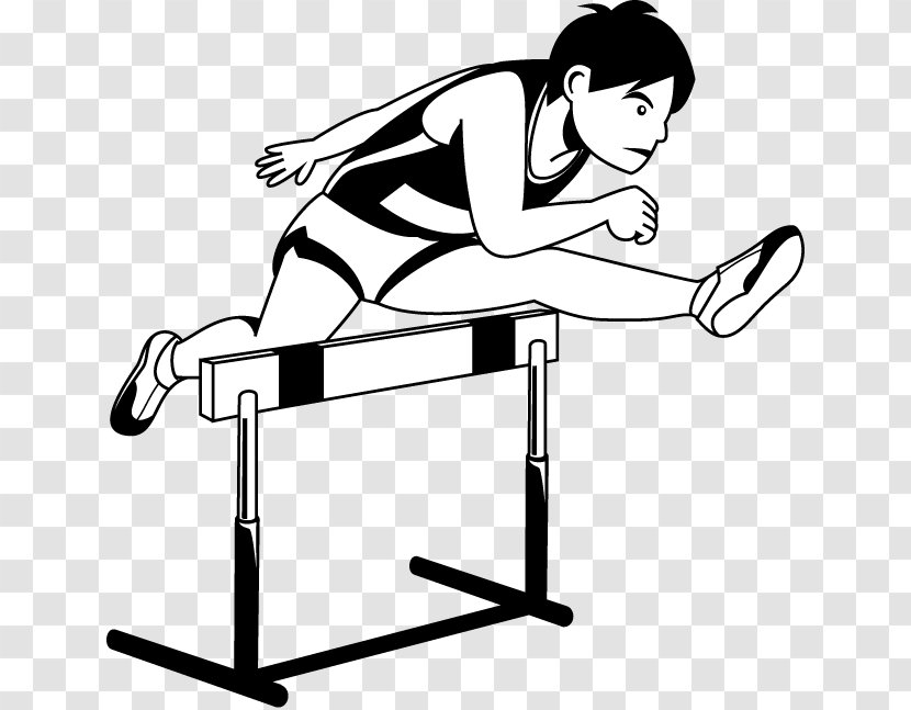 Glo Hurdling Athletics Hurdle Clip Art - Silhouette - Track Transparent PNG