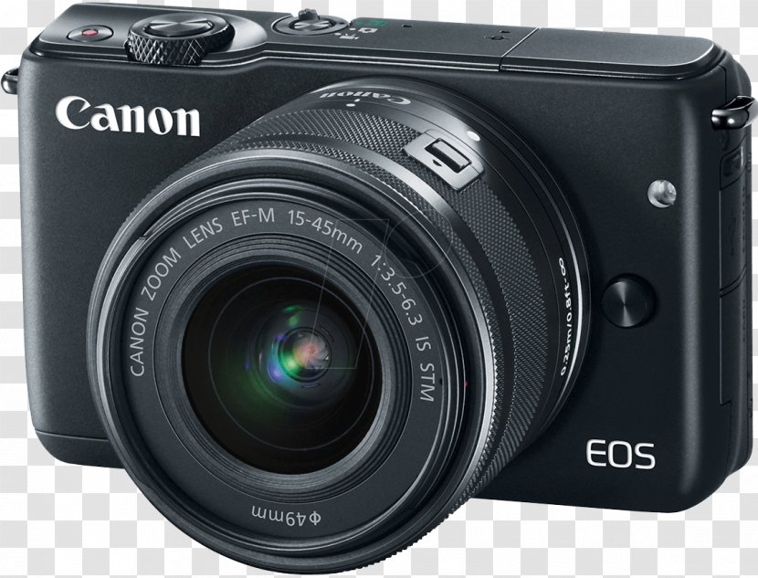 Canon EOS M10 M3 EF Lens Mount Mirrorless Interchangeable-lens Camera EF-M - Eos Transparent PNG