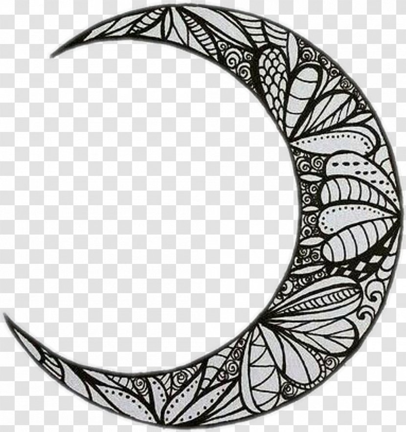 Drawing Moon Art Crescent Transparent PNG