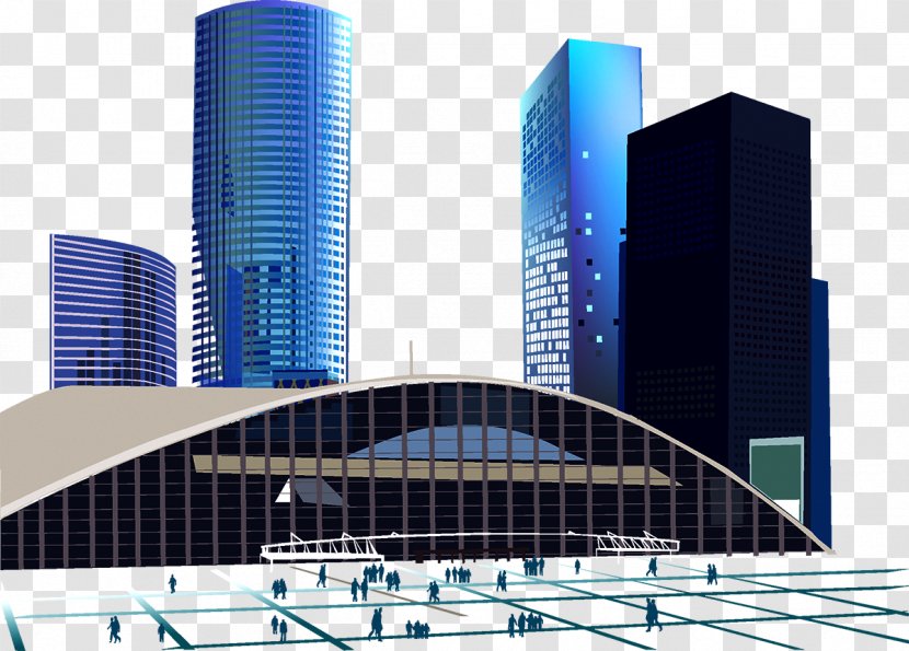 High-rise Building Modern Architecture Illustration - Corporate Headquarters - City ​​building Transparent PNG
