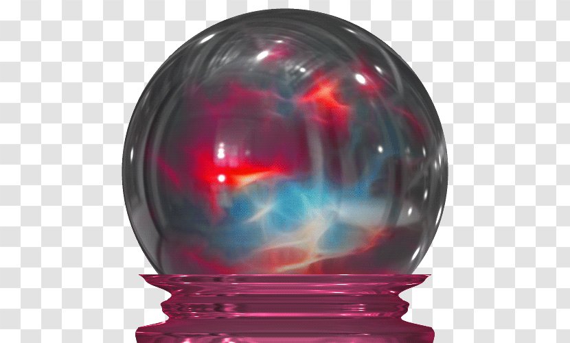 Crystal Ball Divination Quartz - Red Transparent PNG