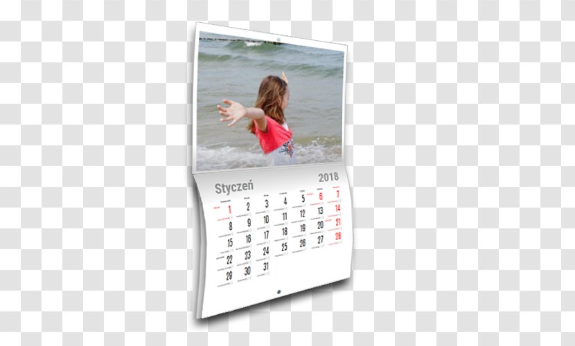 Calendar Multimedia Product - Watercolor Template Transparent PNG