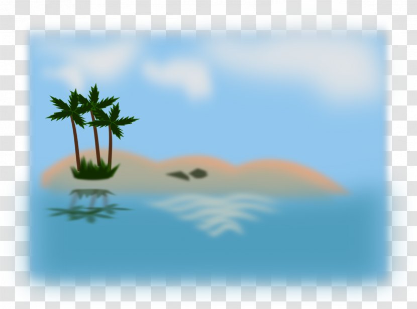 Desktop Wallpaper Ocean Sea Clip Art - Seawater - Palm Trees Transparent PNG