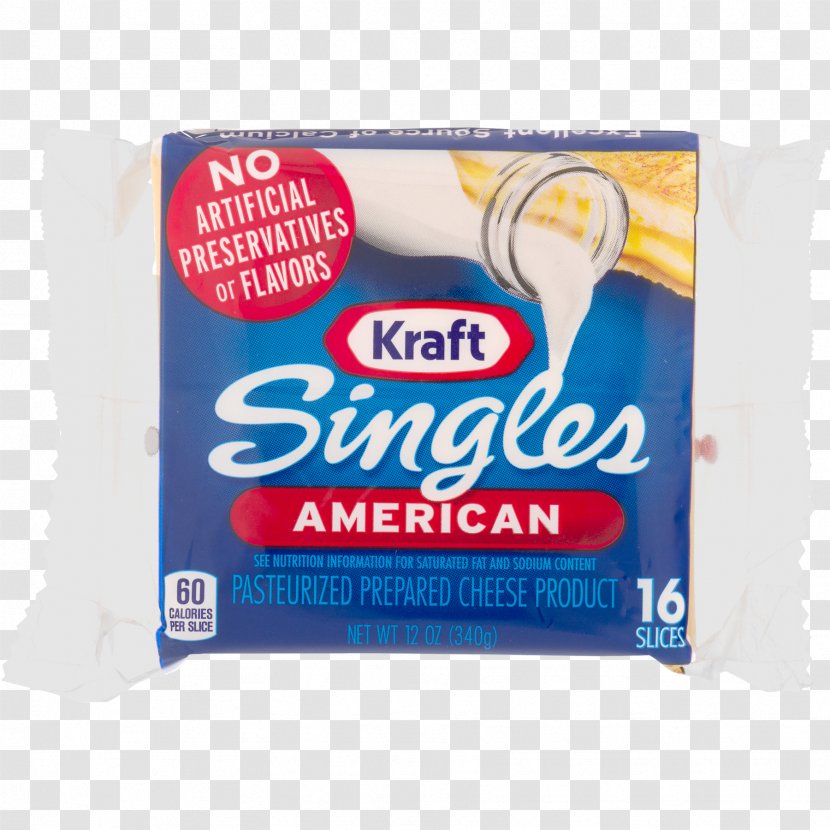 Kraft Singles Foods Milk American Cheese Processed - Mozzarella Transparent PNG