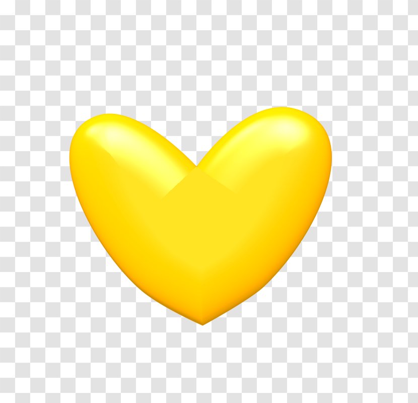 Yellow Heart Wallpaper - Computer - Image Transparent PNG