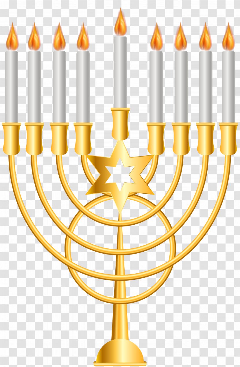 Hanukkah Menorah Clip Art - Judaism Transparent PNG