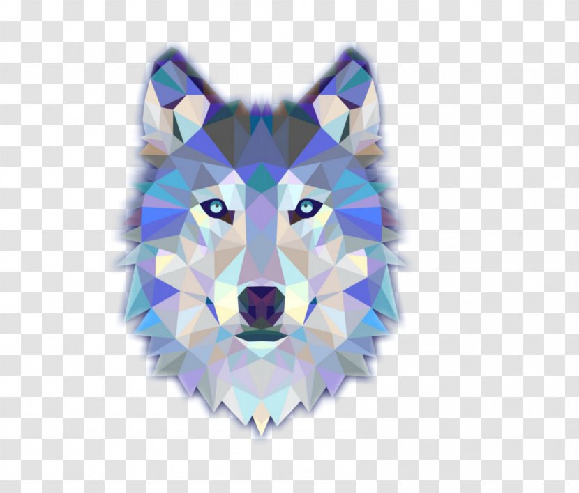 T-shirt Dog Triangle Geometry - Tshirt - Wolf Transparent PNG