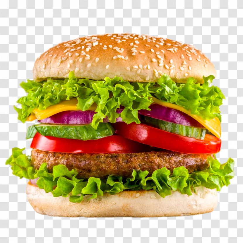Hamburger Veggie Burger Take-out Fast Food Kebab - Salmon - Delicious Beef Transparent PNG