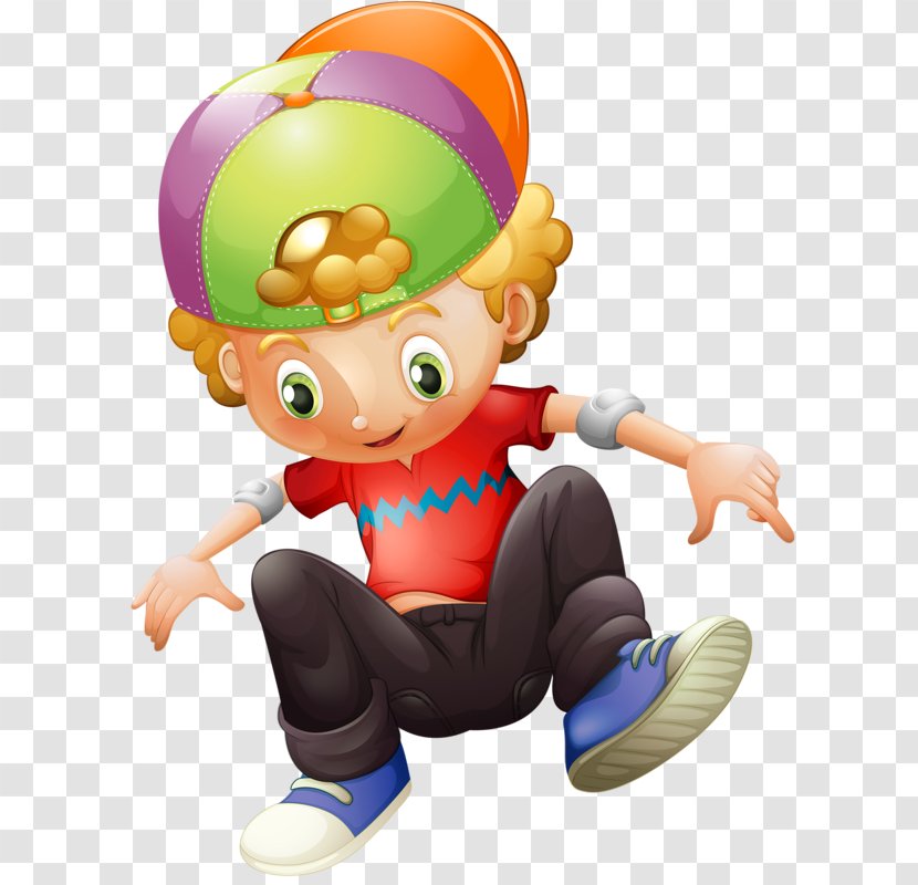 Skateboarding Child Illustration - Mascot - Boy Transparent PNG