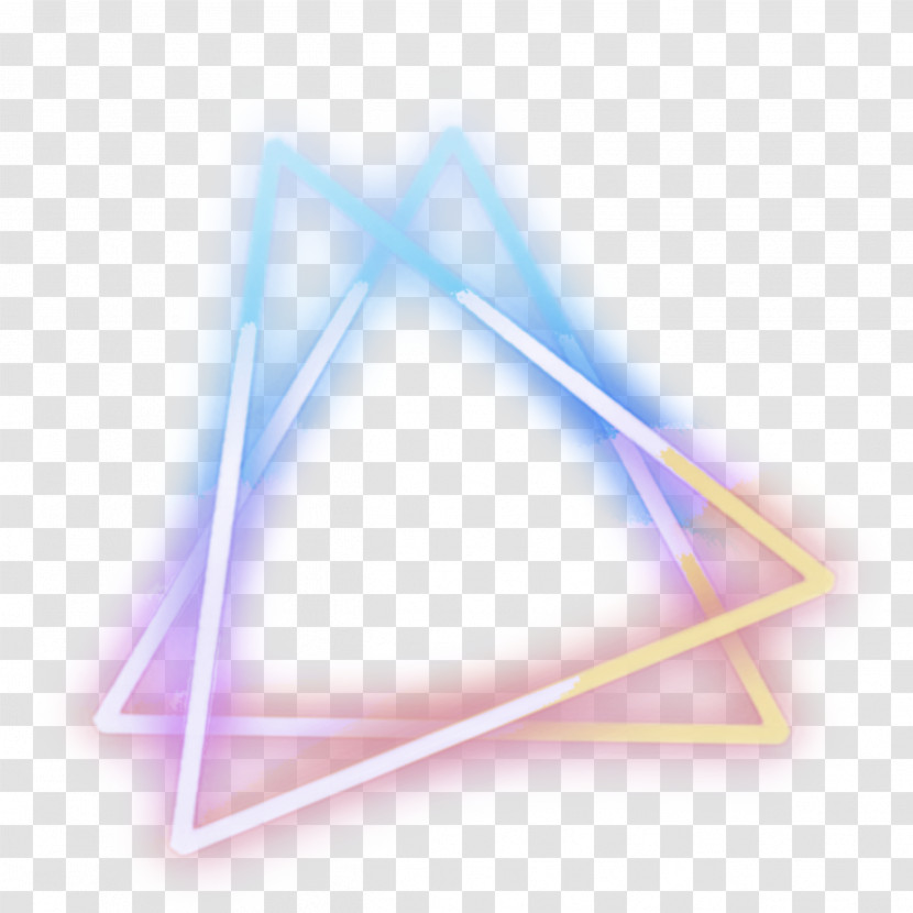 Blue Line Triangle Triangle Transparent PNG