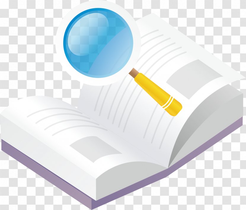 Magnifying Glass Computer File - Vecteur - Book Material Transparent PNG
