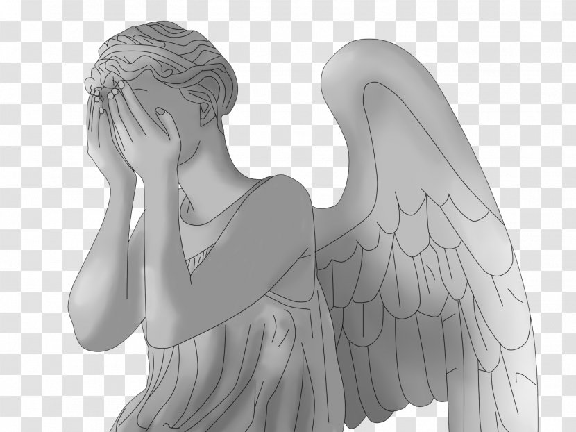 Weeping Angel Doctor Drawing Blink - Flower Transparent PNG