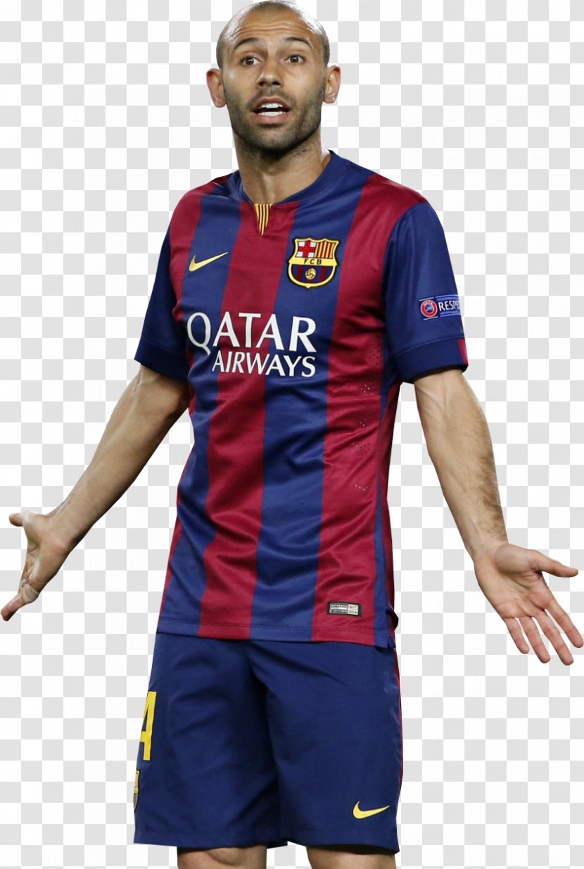 Javier Mascherano Jersey FC Barcelona Football Player - Lionel Messi - Fc Transparent PNG