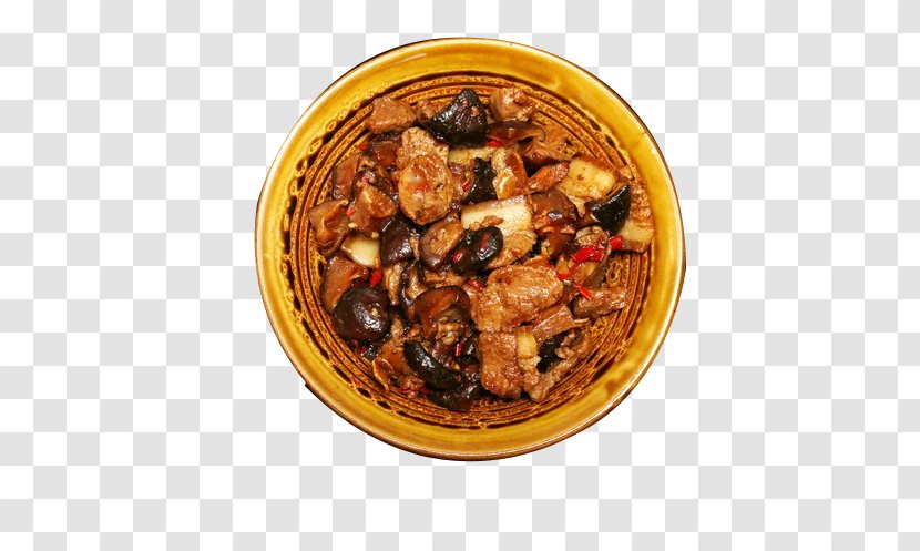 Caponata Barbecue Grill Chinese Cuisine Meat Dish - Stir Frying - Mushrooms And Pork Dishes Transparent PNG