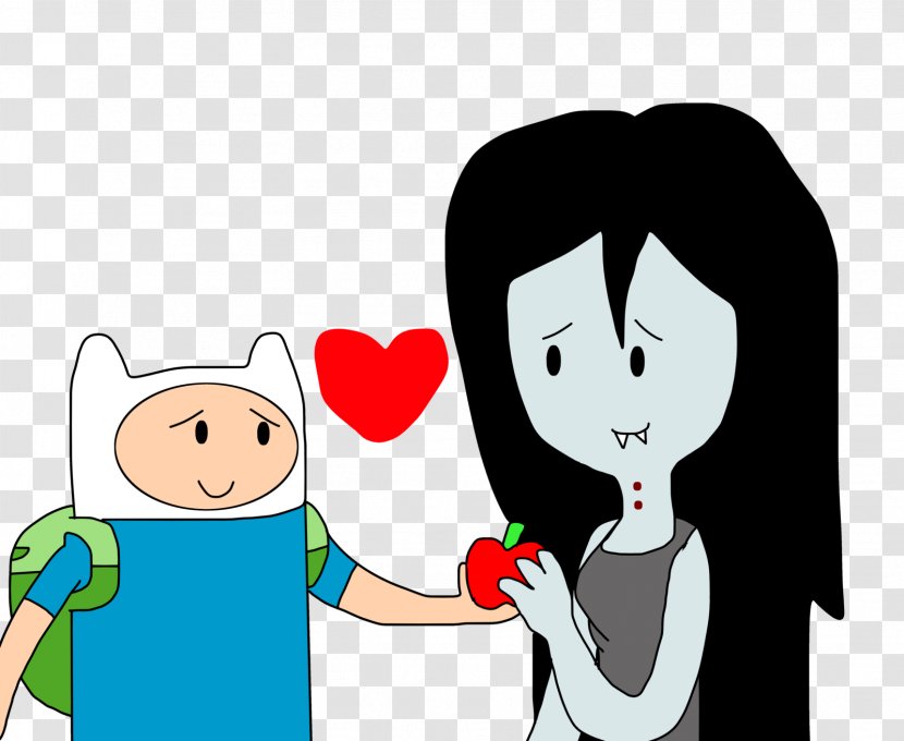 Marceline The Vampire Queen Finn Human Female Love Fionna And Cake - Cartoon Transparent PNG
