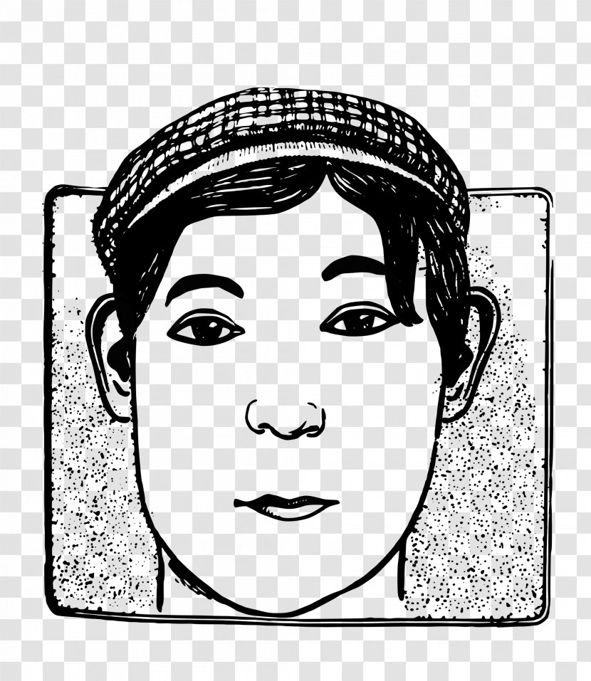 Fukuwarai Face Eyebrow Clip Art - Watercolor Transparent PNG