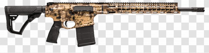 Gun Barrel Daniel Defense Firearm .308 Winchester Arms Industry - Silhouette - Weapon Transparent PNG