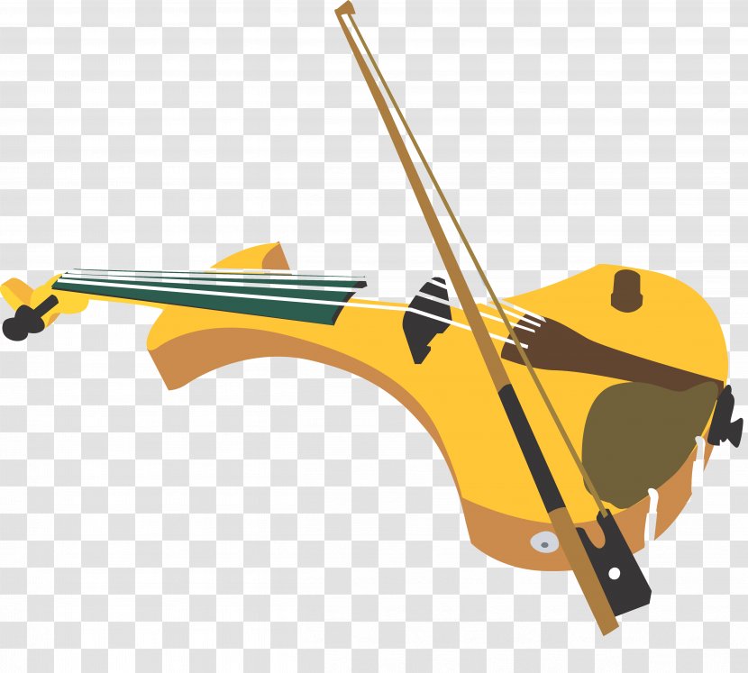 Violin Cartoon Acoustic Guitar - Watercolor Transparent PNG