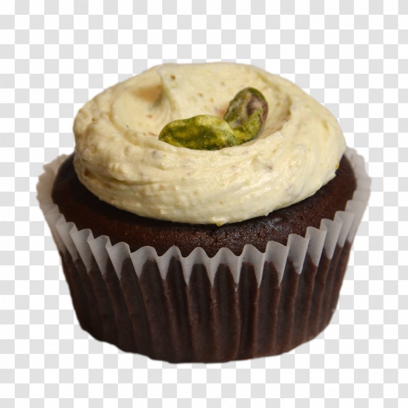 Cupcake Frosting & Icing Muffin Cream Dessert - Pistachio Transparent PNG