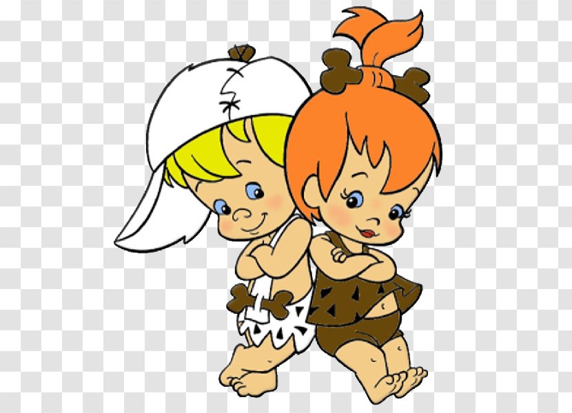 Pebbles Flinstone Bamm-Bamm Rubble Dino Animated Cartoon Animation - Art Transparent PNG