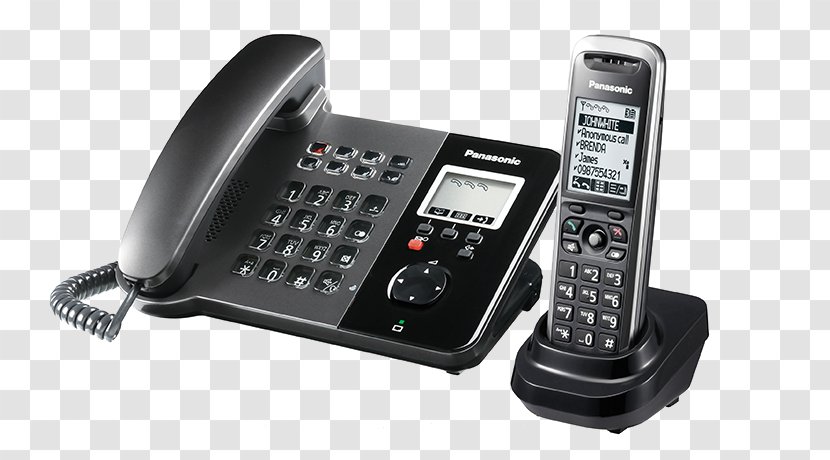 Panasonic KX-TGP550 Cordless Telephone VoIP Phone Digital Enhanced Telecommunications - Communication Transparent PNG