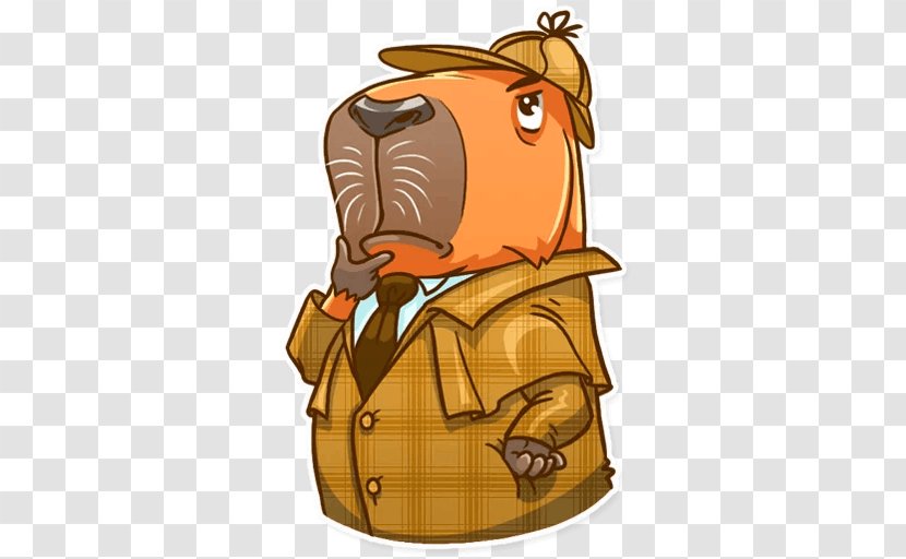 Capybara Sticker Dog Telegram Snout - Algorithm Transparent PNG