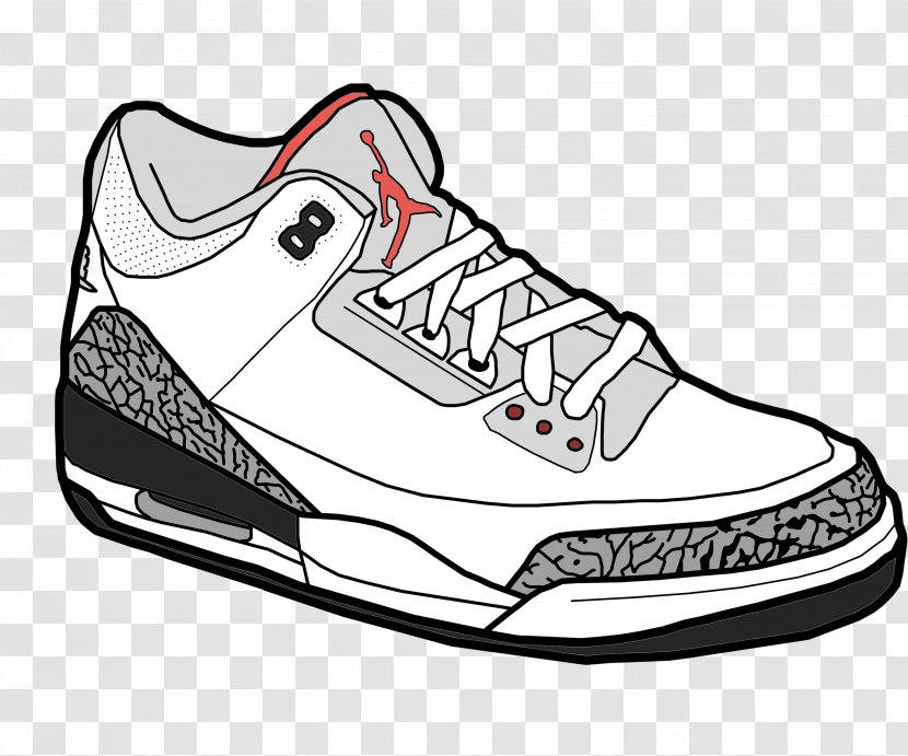 Jumpman Air Jordan Shoe Sneakers Clip Art - Cross Training - Cartoon Shoes Transparent PNG