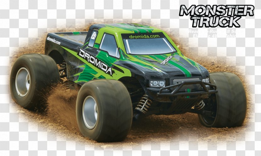 Radio-controlled Car Monster Truck Tire Dromida 1:18 Scale Rtr Remote Control Rc - Fourwheel Drive Transparent PNG