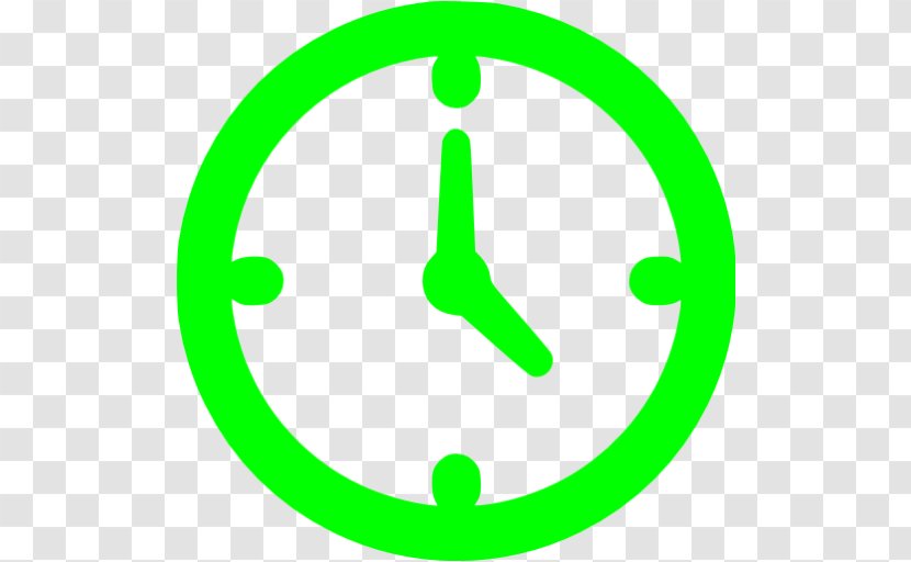 Clock - Hourglass - Green Transparent PNG