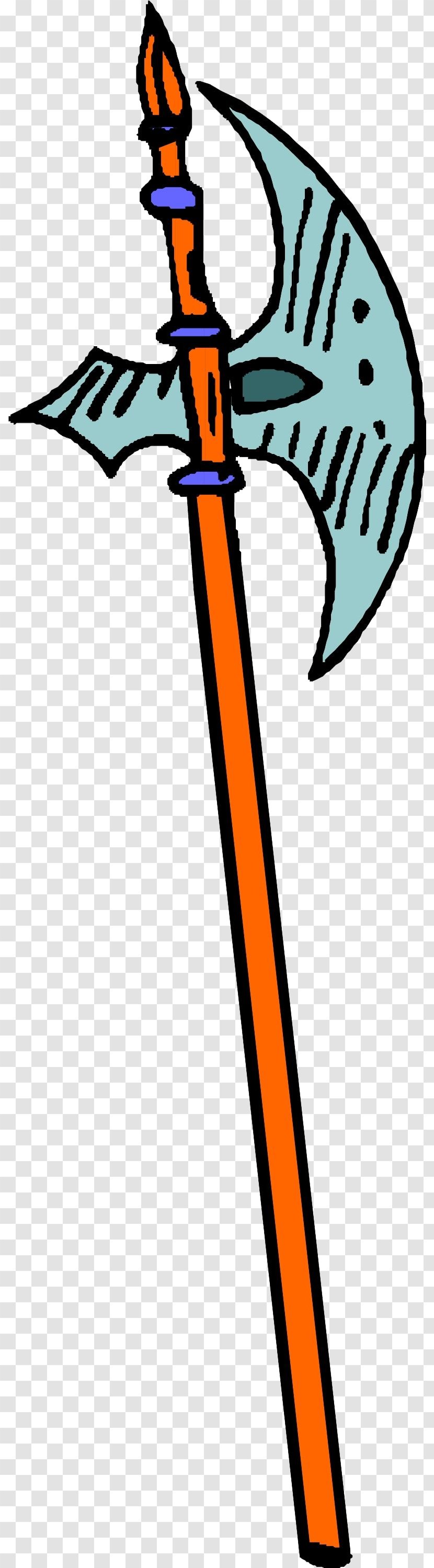 Clip Art - Cold Weapon - Colored Ax Transparent PNG