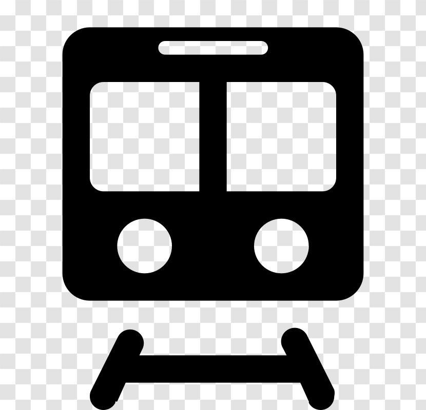 Train Rail Transport Clip Art - Silhouette Transparent PNG