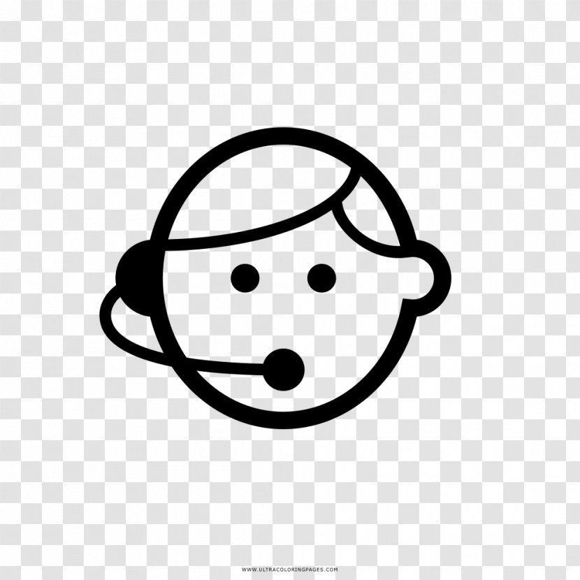 Drawing Customer Service Call Centre Coloring Book - Facial Expression - Color Pages Transparent PNG