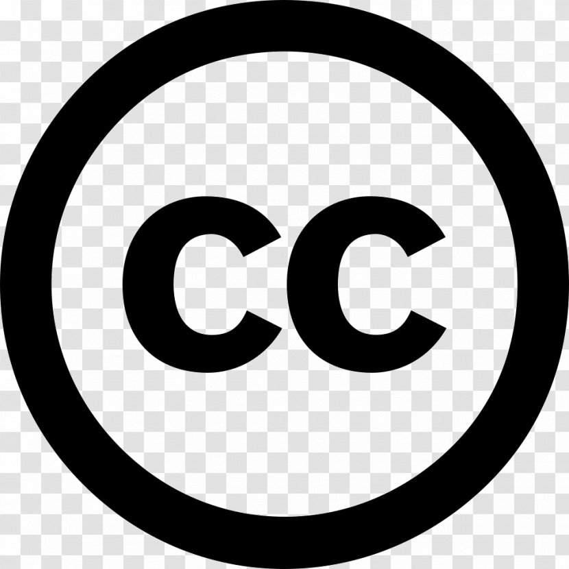 Creative Commons License Copyright - Black And White - Icon Transparent PNG