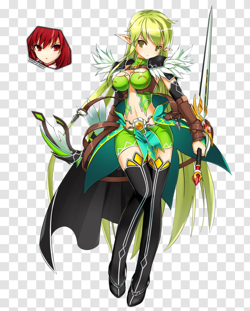 Elsword Fan Art Elesis Concept - Heart Transparent PNG