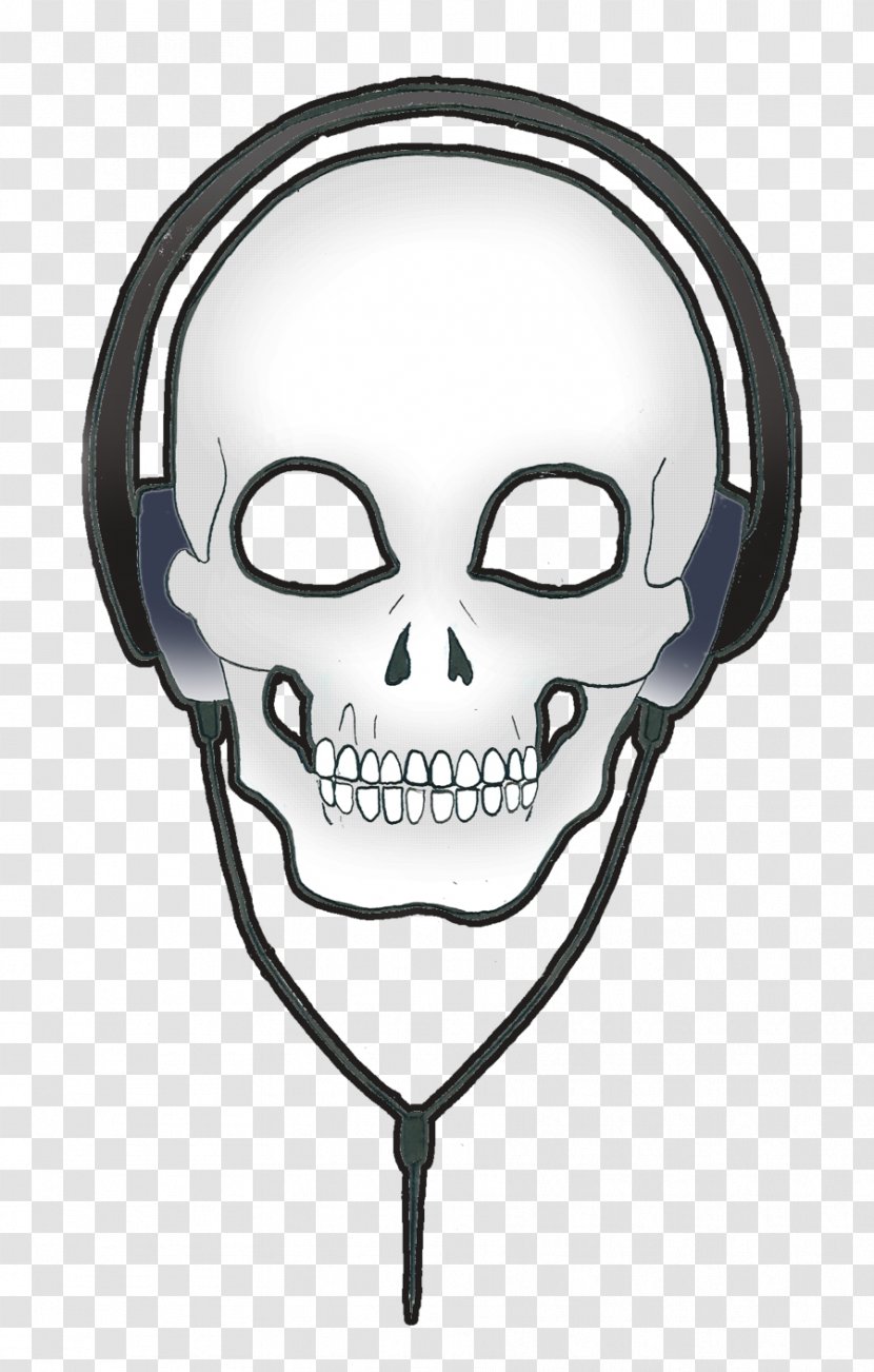 Skull Desktop Wallpaper Headphones Jaw Computer - Bone Transparent PNG