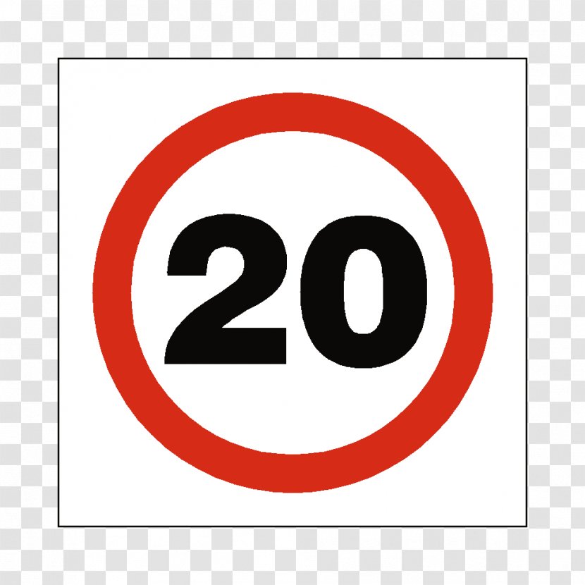 Speed Limit Radar Sign Miles Per Hour - 5 Transparent PNG