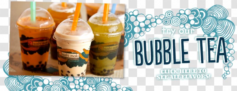 Bubble Tea Sushi Makizushi Sake Drink Transparent PNG
