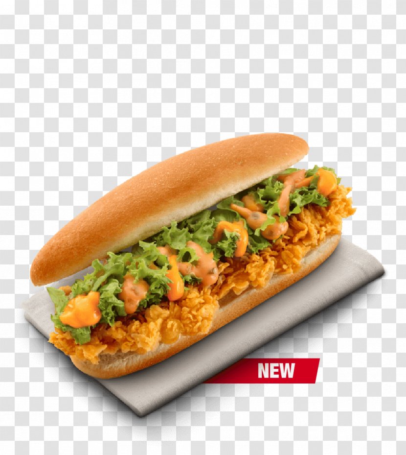 KFC Slider Hamburger Fried Chicken Vegetarian Cuisine - Soup Transparent PNG