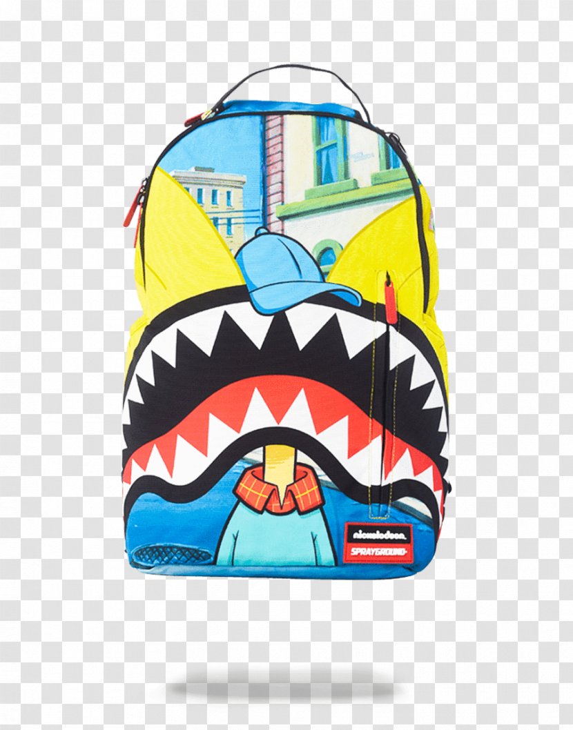 Sprayground Backpack Bag Zipper Pocket - Nickelodeon - Spongebob Sold Transparent PNG