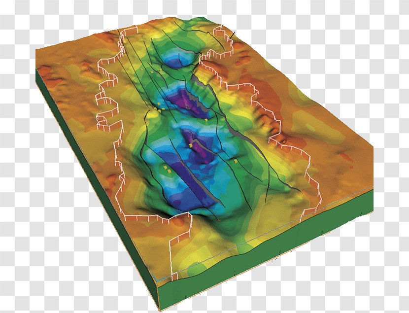 Geology Geologic Map Tarim Basin Anticline Geophysics - Road Cracks Transparent PNG